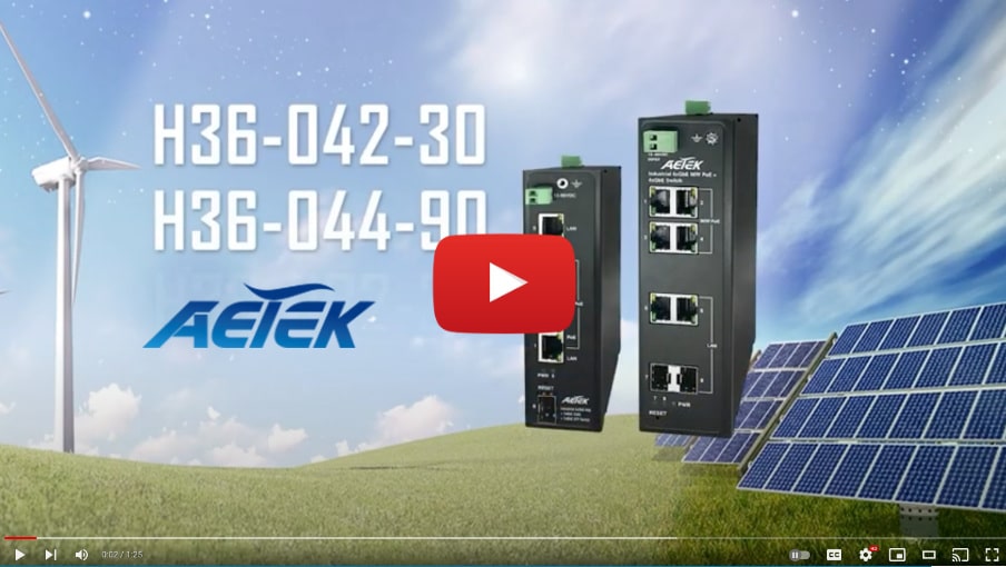 PoE AETEK Switches from Versa Technology